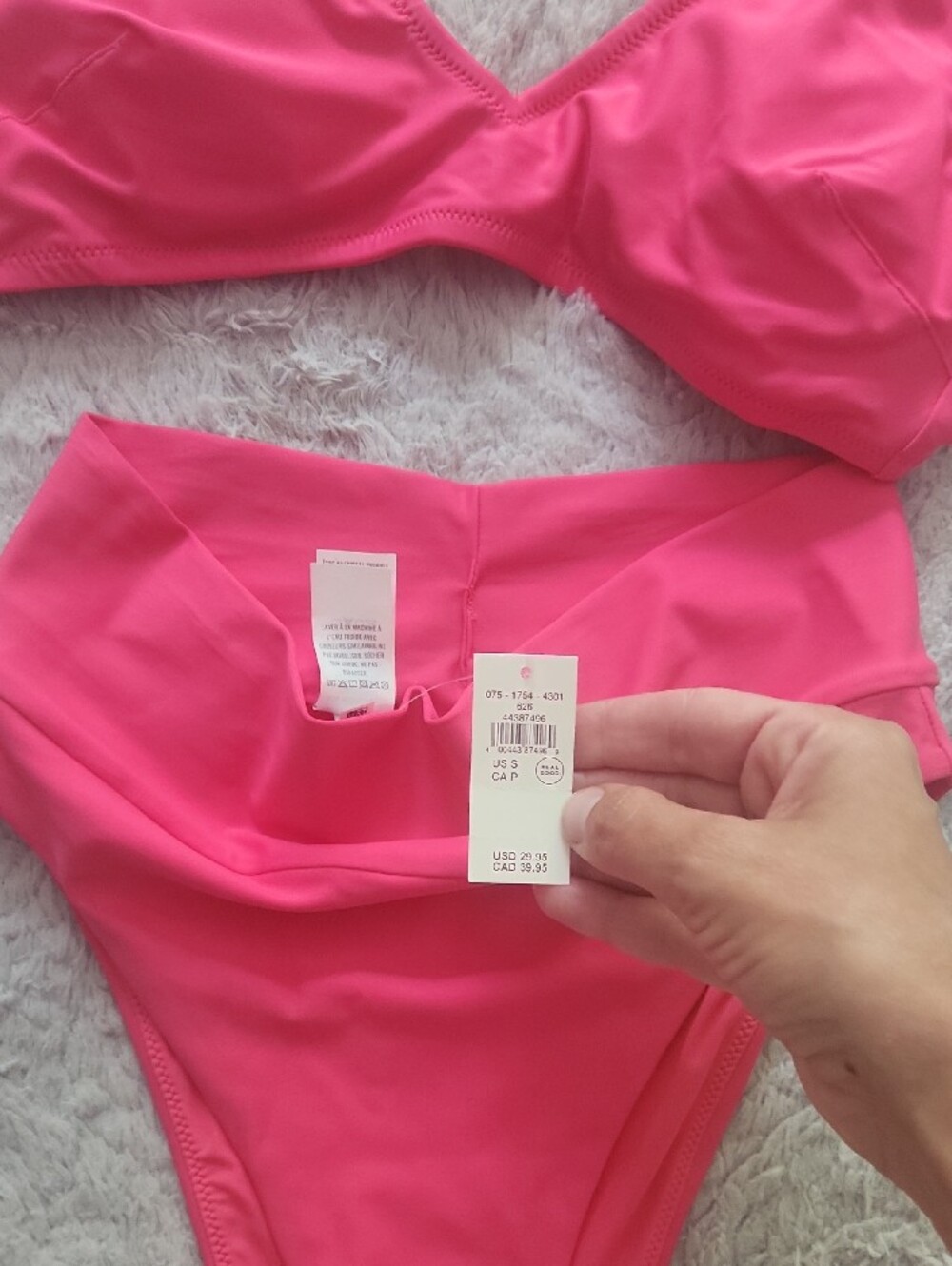 Aerie Neon Pink Bikini Set NWT - Picture 3 of 4